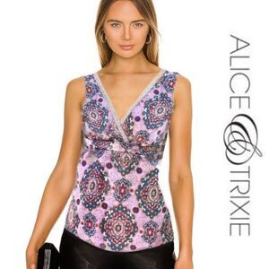Alice & Trixie Paisley Silk Sleeveless Blouse